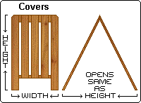 45" Wide Cedar Shrub Covers