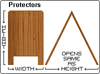 35" Wide Cedar Shrub Protectors